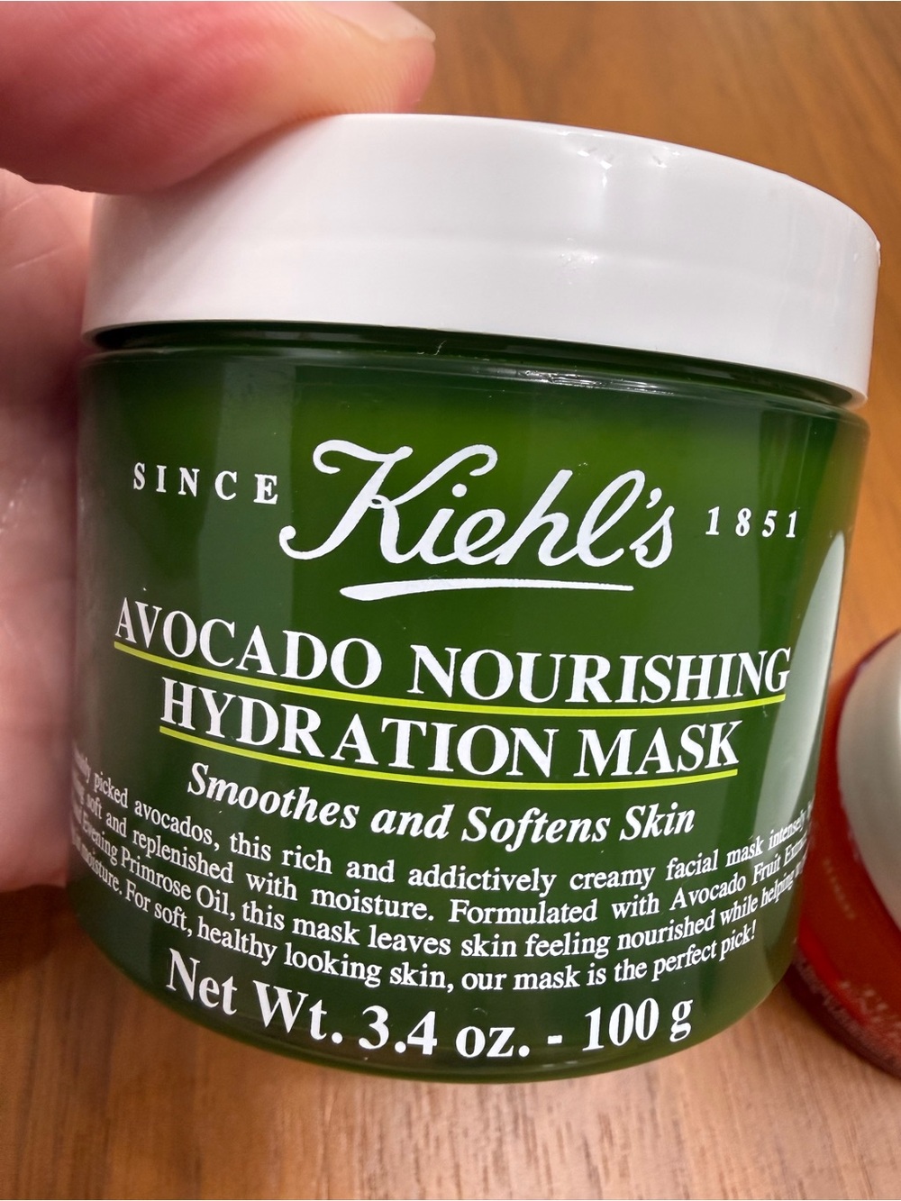 Kiehl's Avocado Nourishing Hydration Mask - Green & White Jar